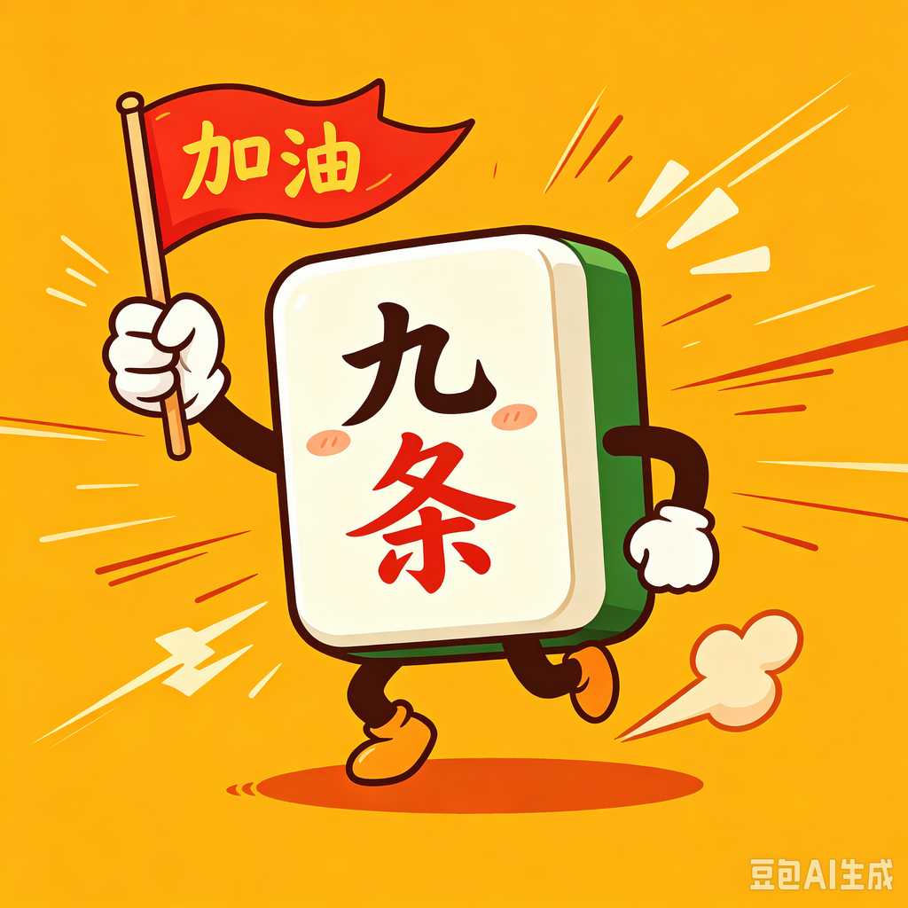 printed logo mahjong set
